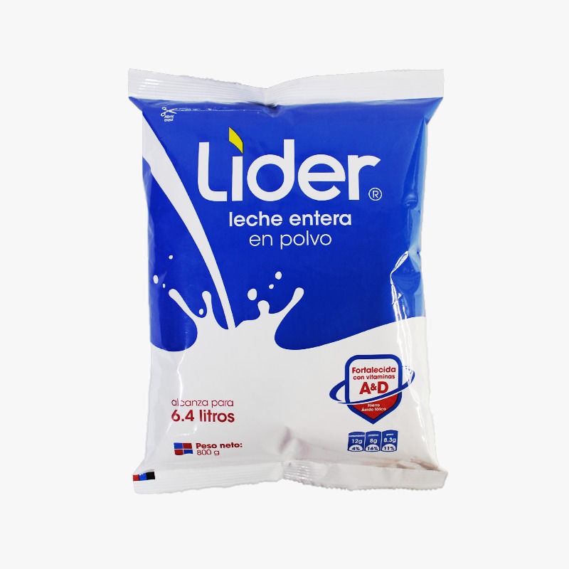 Líder Leche Entera en Polvo 6.4L