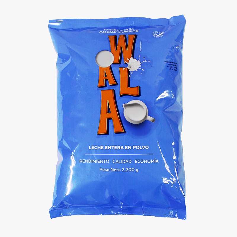 Wala Leche Entera en Polvo 2,200 g (rinde ≈17.6 L)